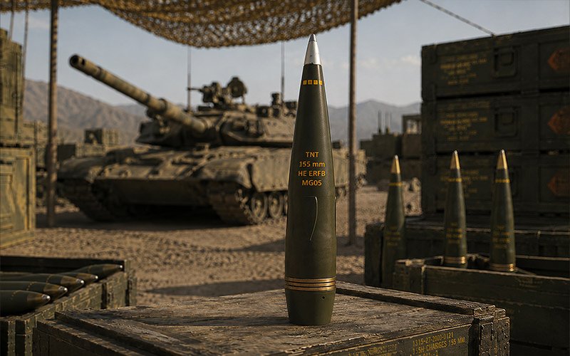 155 mm Extended Range (ER) ammunition
