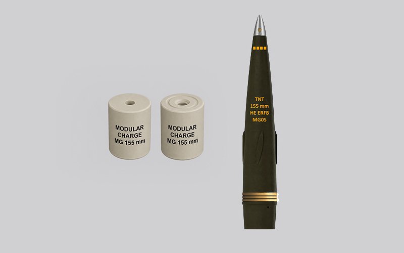 155 mm Extended Range (ER) ammunition